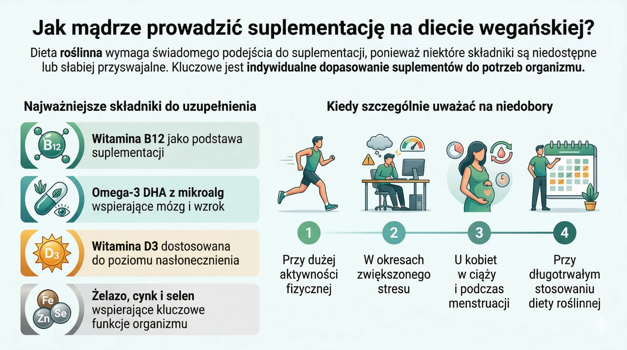 Jak mądrze prowadzić suplementację na diecie wegańskiej?