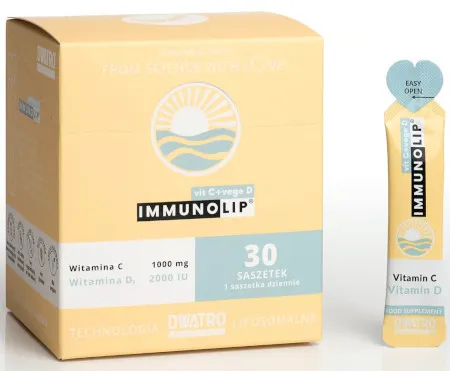 Liposomalny suplement Immunolip® vit C+vege D na odporność