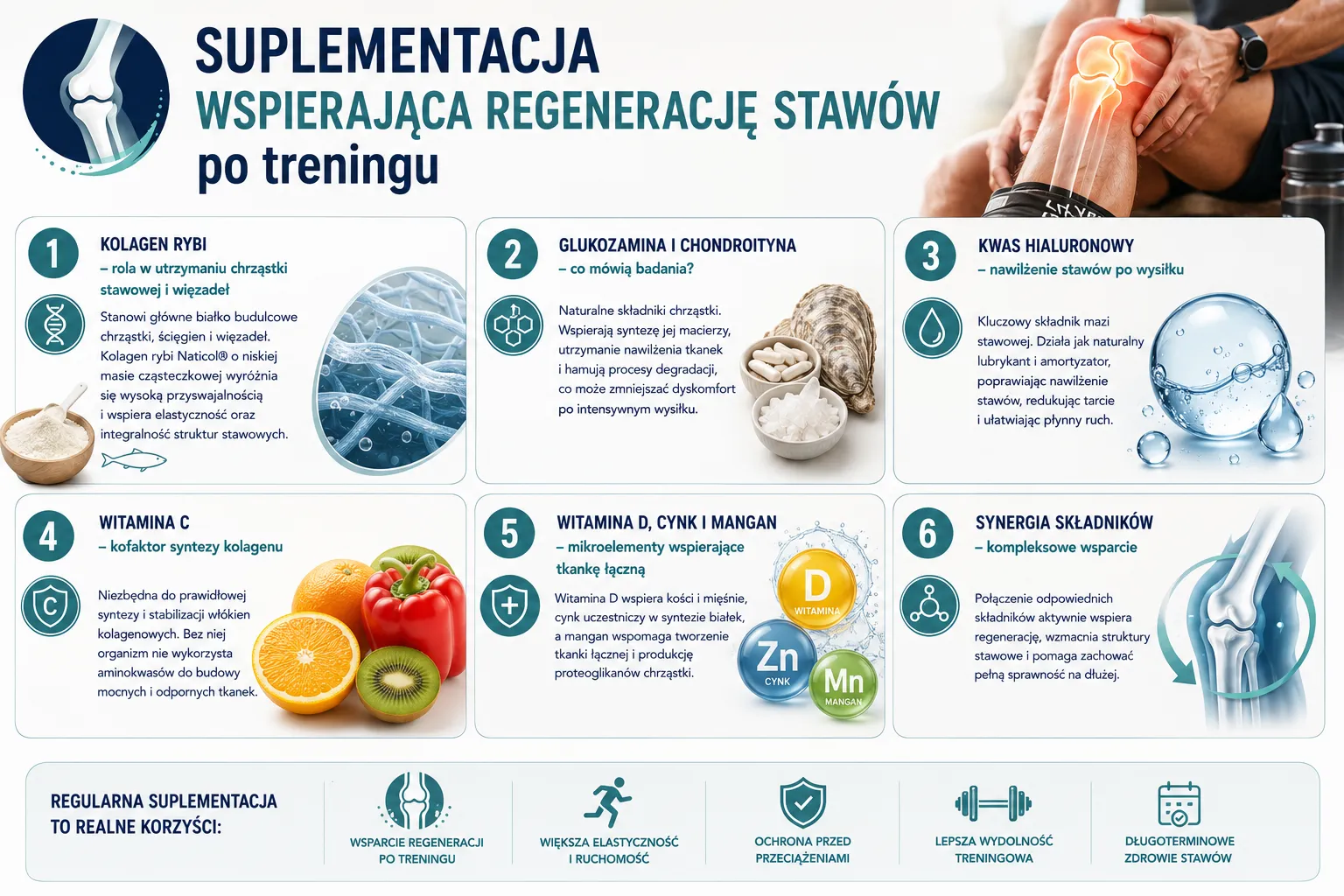 Suplementacja wspierająca regenerację stawów po treningu