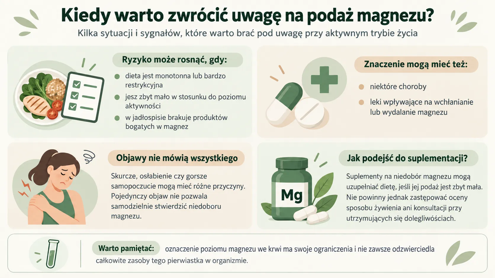 Kiedy warto zwrócić uwagę na podaż magnezu?
